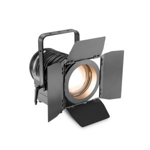 TS 100 WW - Theatre Spotlight with Fresnel Lens and 100 Watt Warm White LED in Blac