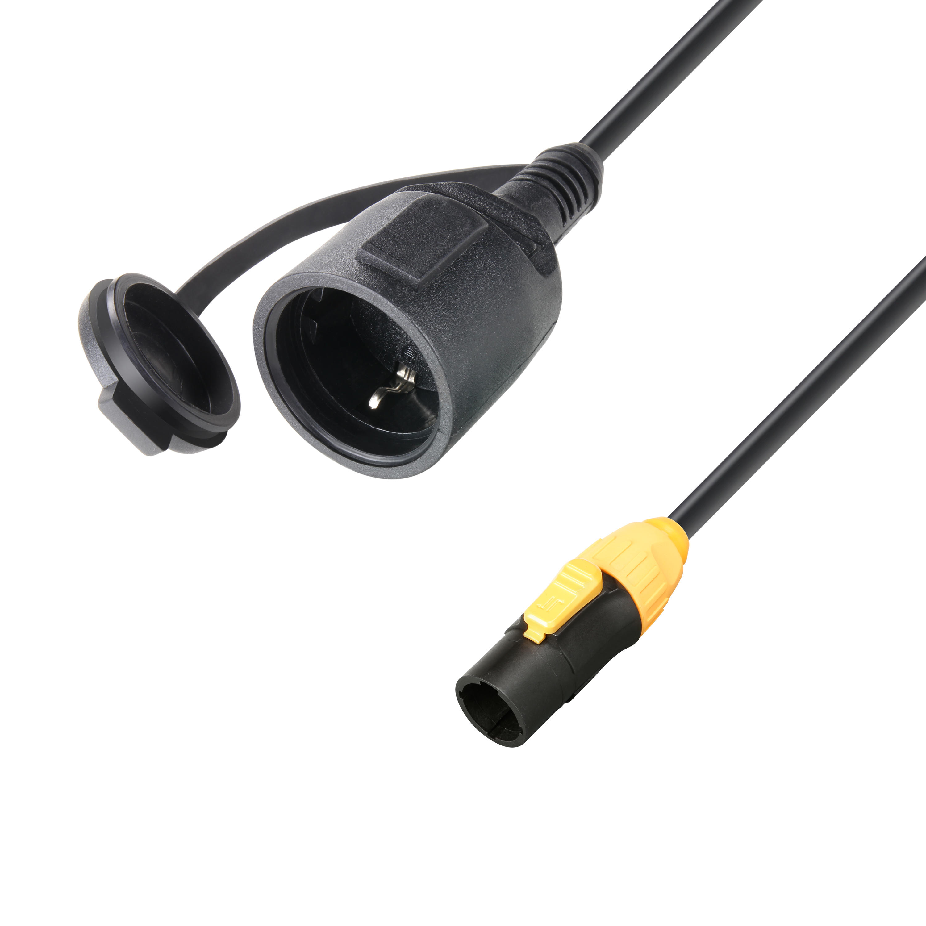 8101 KF 0150 T CON X - 1,5 m gumený predlžovací napájací kábel CEE7/7