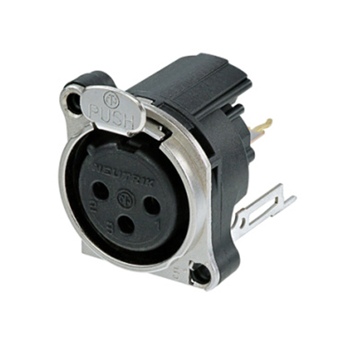 C3 FBV2 - 3-kolíkový XLR konektor šasi samica