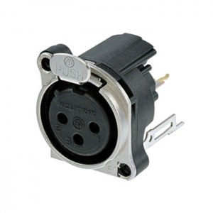 C3 FBV2 - 3-kolíkový XLR konektor šasi samica