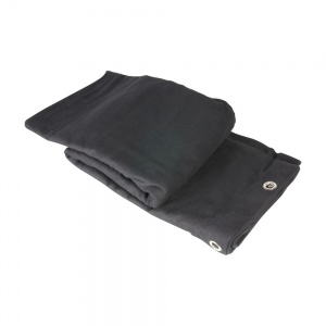 0152 x 35 - Stage Molton B1 with Eyelets - seamed 3 x 5 m