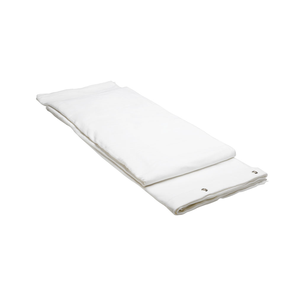 152 x 35 WH - Stage Molton B1 with Eyelets - seamed 3 x 5 m