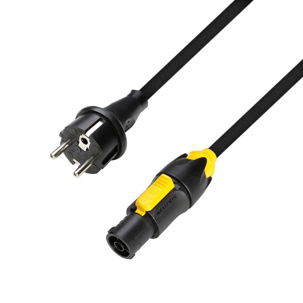 8101 TCON 0300 - Power Cord CEE 7/7 - Powercon True1 1.5 mm2 3 m