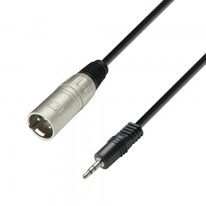 K3 BWM 0100 - Audio Cable 3.5 mm Stereo Jack Male to XLR Male, 1 m