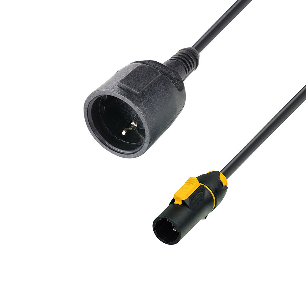 8101 KF 0150 T CON - 1,5 m gumený predlžovací napájací kábel CEE7/7