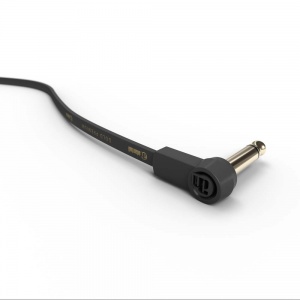 K4 IRR 0015 FLM - Flat Audio Cable, 6.3 mm Mono Gold Plug, 0.15 m