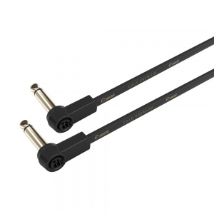 K4 IRR 0060 FLM - Flat Audio Cable, 6.3 mm Mono Gold Plug, 0.6 m