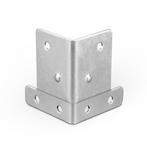 40433 - L spojka 60 mm x 50 mm pre uholník 6111, pozinkovaný