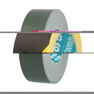 58180 ARMY - Waterproof, bronze-green PE-coated textile tape 50mm x 50m