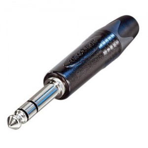 NP3X-BAG -6,3 mm Jack Plug 3 Pin Stereo samec, čierny