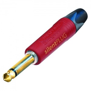 NP2X-AU-SILENT - 6,3 mm jack konektor 2 pin mono samec, tichý 