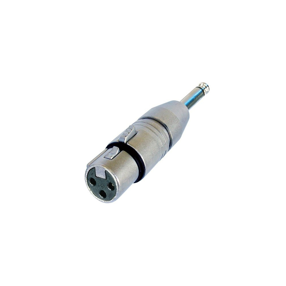 NA2FP - Adaptér 2 Pin 6,3 mm Jack na 3 Pin XLR konektor samica, mono 