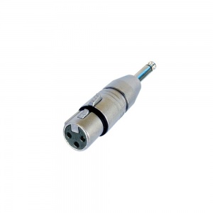 NA2FP - Adaptér 2 Pin 6,3 mm Jack na 3 Pin XLR konektor samica, mono 